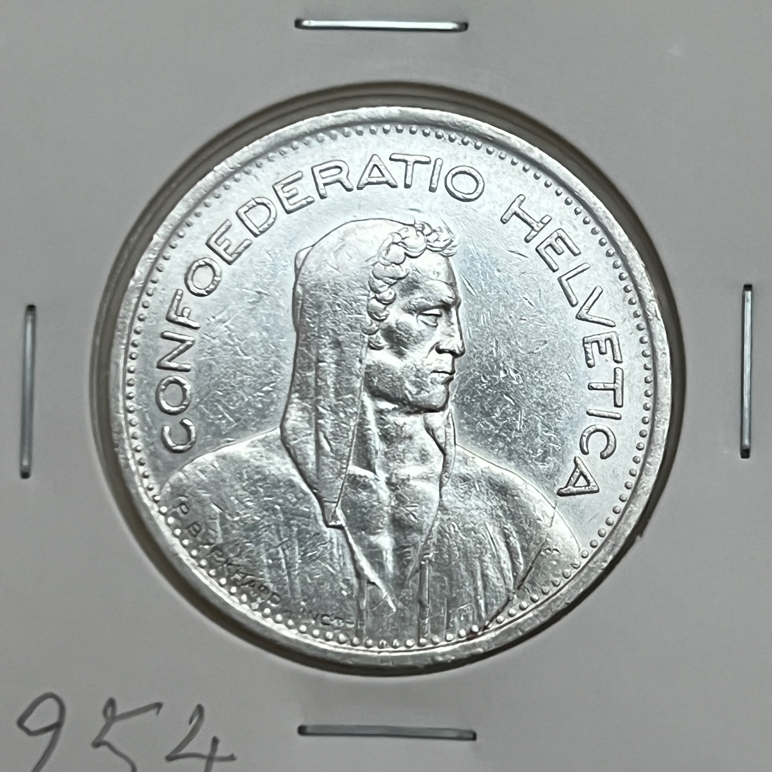 سکه نقره 1954 سوییس / 15 گرم عیار 835 سکه نقره 1954 سوییس / 15 گرم عیار 835